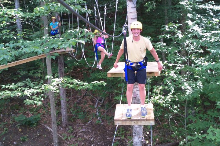 a person standing in a garden