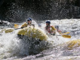 a man riding a wave on a surfboard in the water